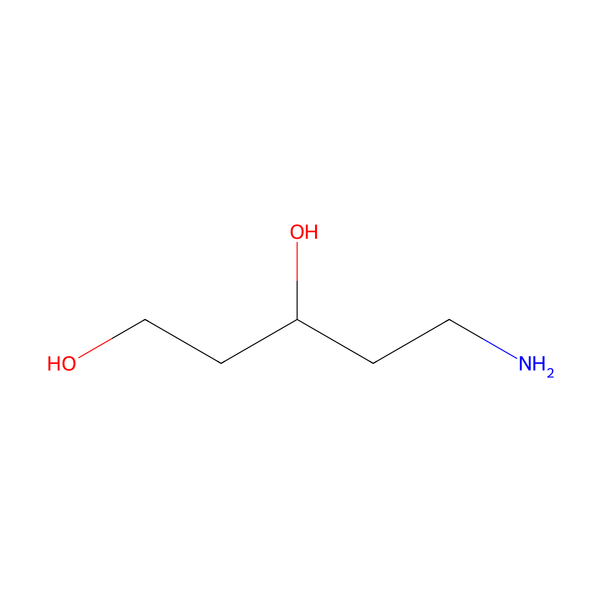 (3R)-5-aminopentane-1,3-diol molecular structure, CAS 1314998-89-4