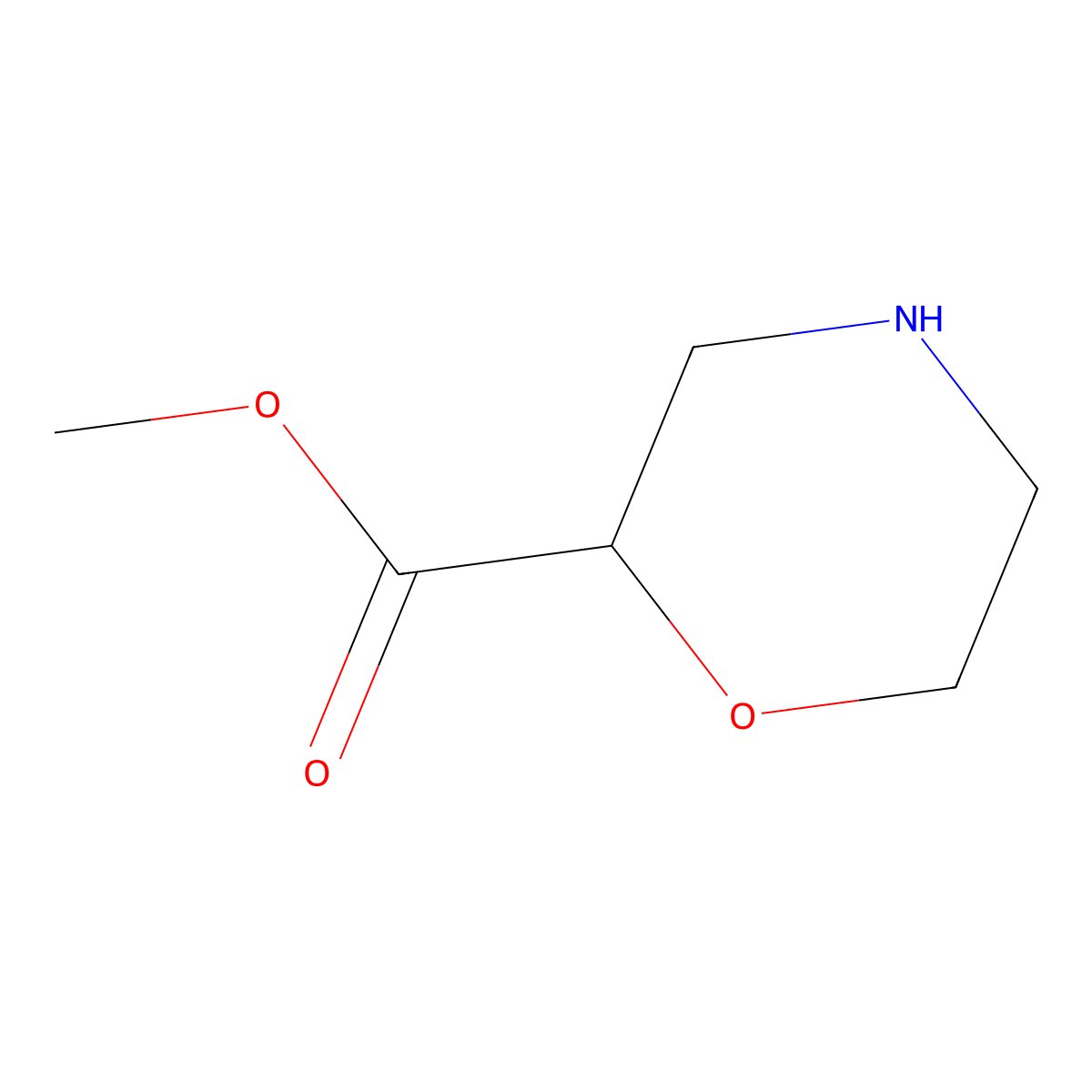 (R)-Methyl morpholine-2-carboxylate molecular structure, CAS 1314999-04-6