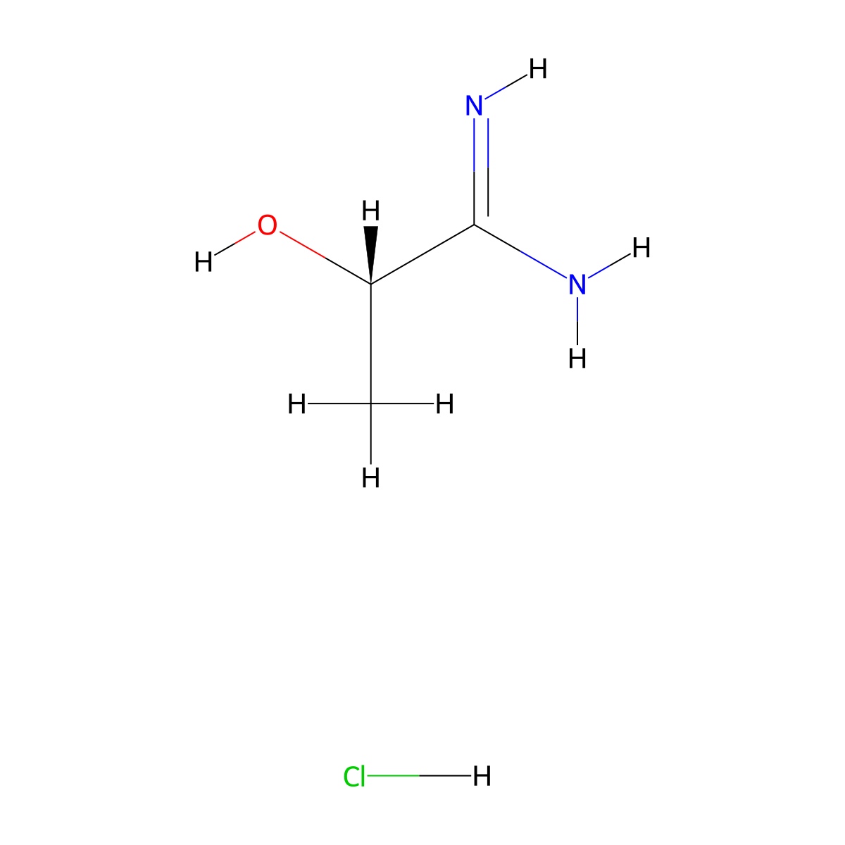 (2S)-2-hydroxypropaniMidaMide hydrochloride molecular structure, CAS 1314999-69-3