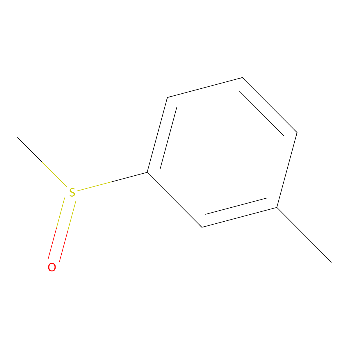 1-Methanesulfinyl-3-methylbenzene molecular structure, CAS 13150-71-5