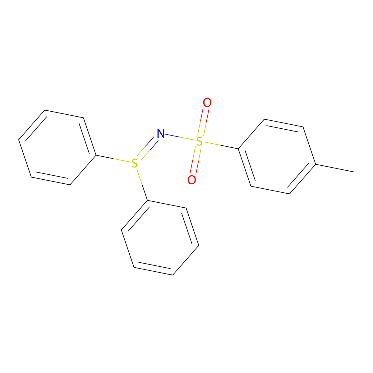 N-(Diphenyl-lambda~4~-sulfanylidene)-4-methylbenzene-1-sulfonamide molecular structure, CAS 13150-76-0