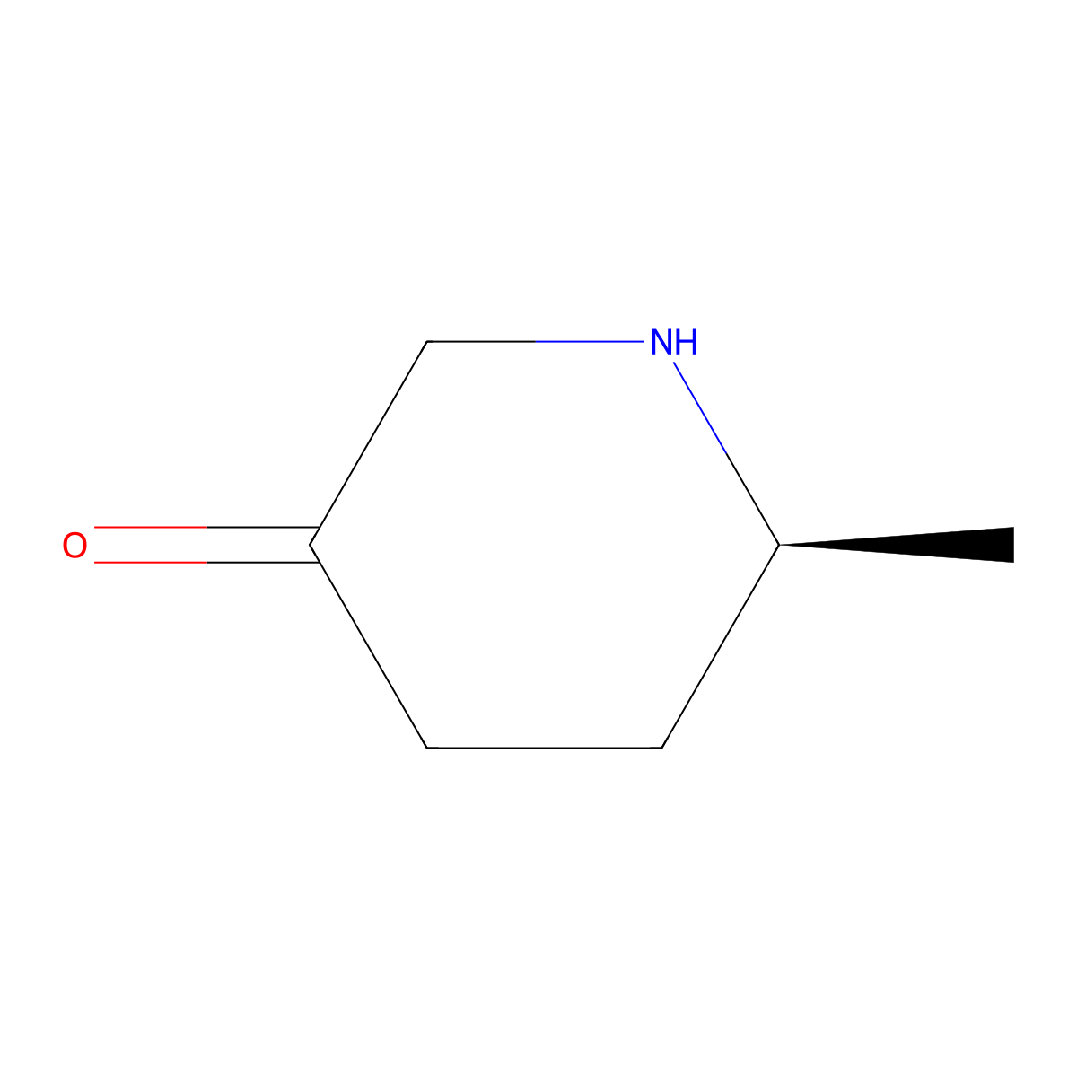(S)-6-Methylpiperidin-3-one molecular structure, CAS 1315000-17-9