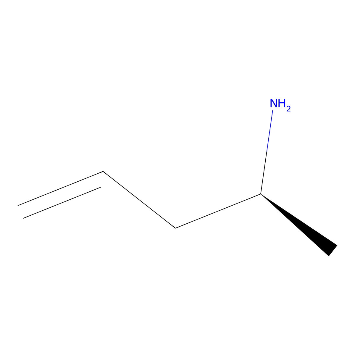(S)-Pent-4-en-2-amine molecular structure, CAS 1315049-14-9