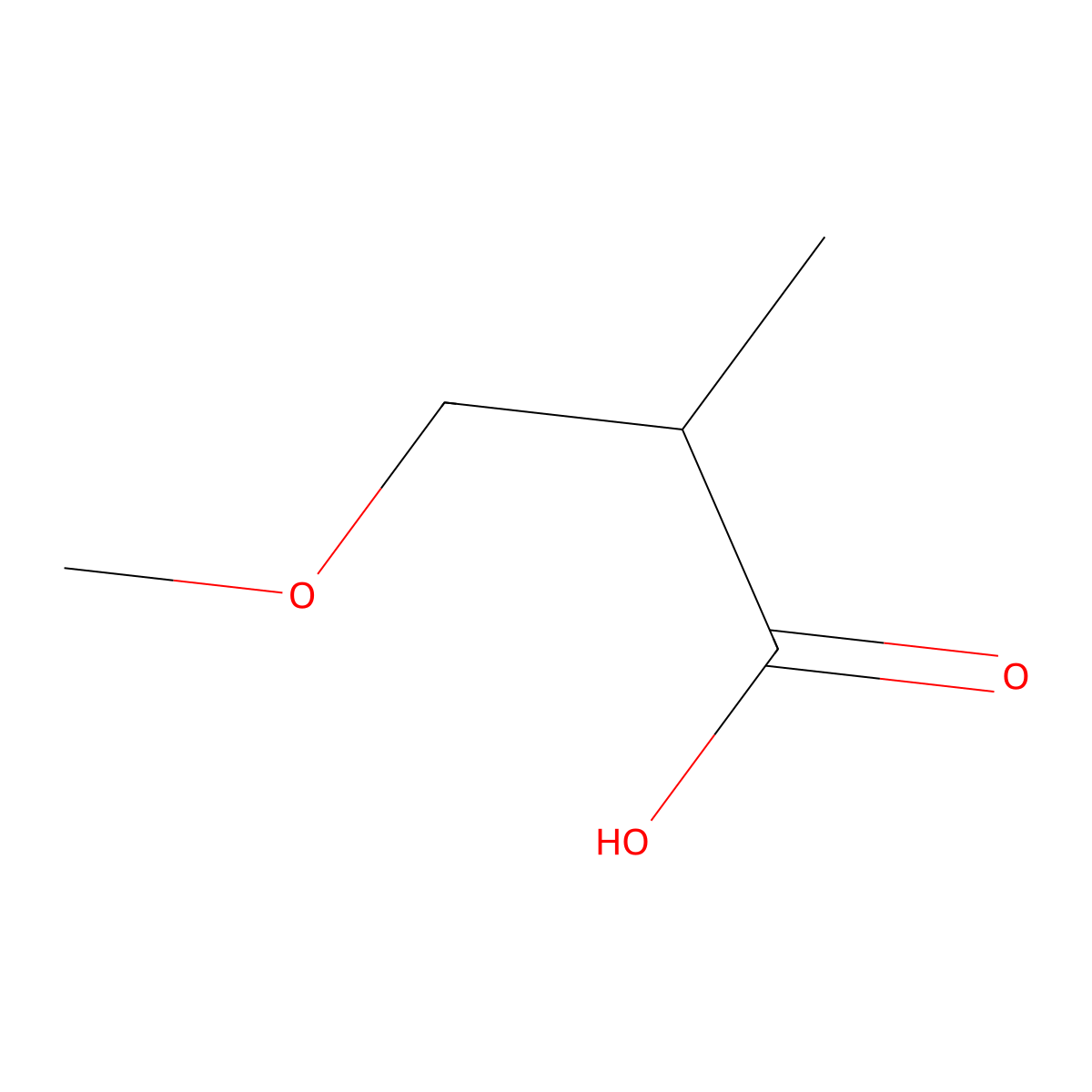 (2R)-3-methoxy-2-methylpropanoic acid molecular structure, CAS 1315051-14-9