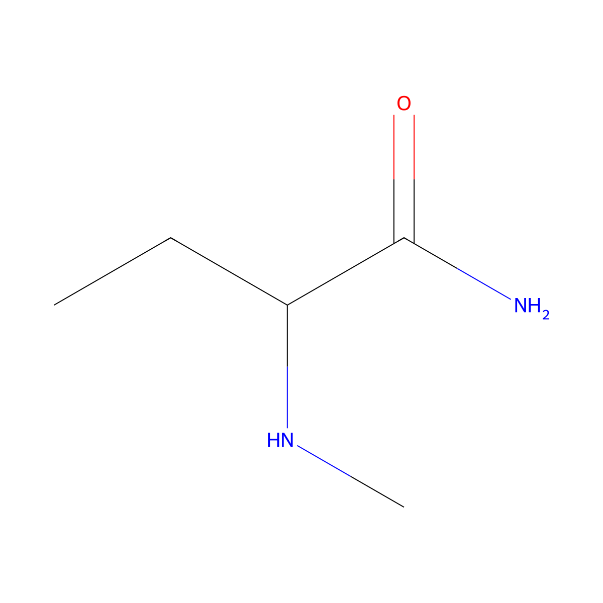 (S)-2-(Methylamino)butanamide molecular structure, CAS 1315051-69-4