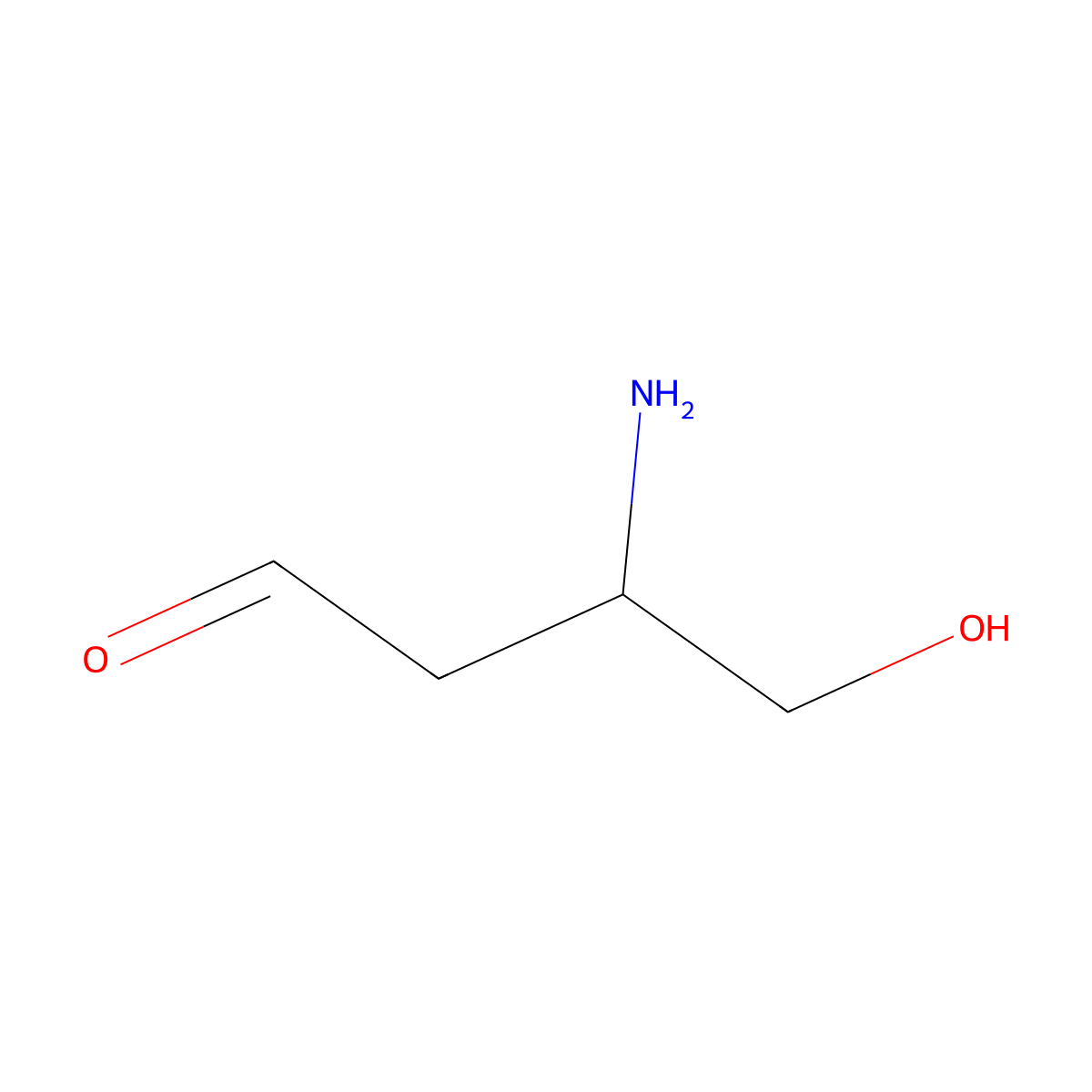 3-Amino-4-hydroxybutanal molecular structure, CAS 1315059-36-9