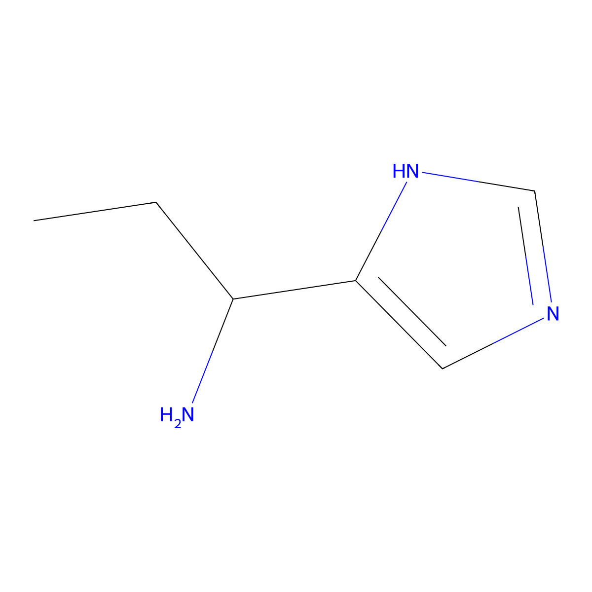 1-(1H-Imidazol-4-yl)propan-1-amine molecular structure, CAS 1315059-37-0