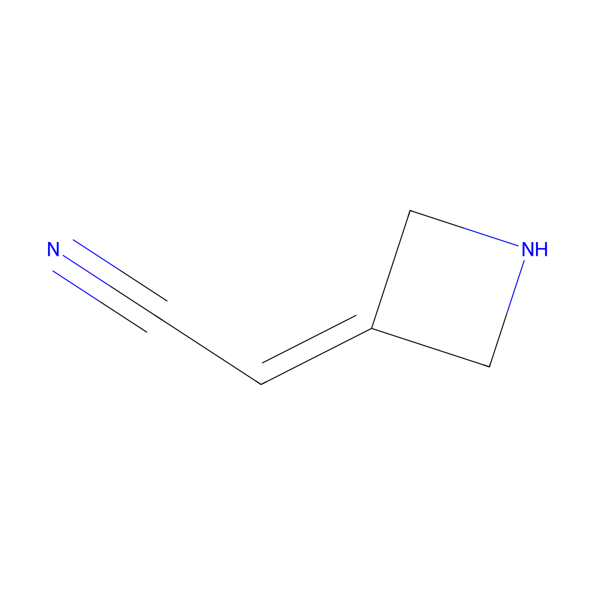 2-(Azetidin-3-ylidene)acetonitrile molecular structure, CAS 1315059-55-2