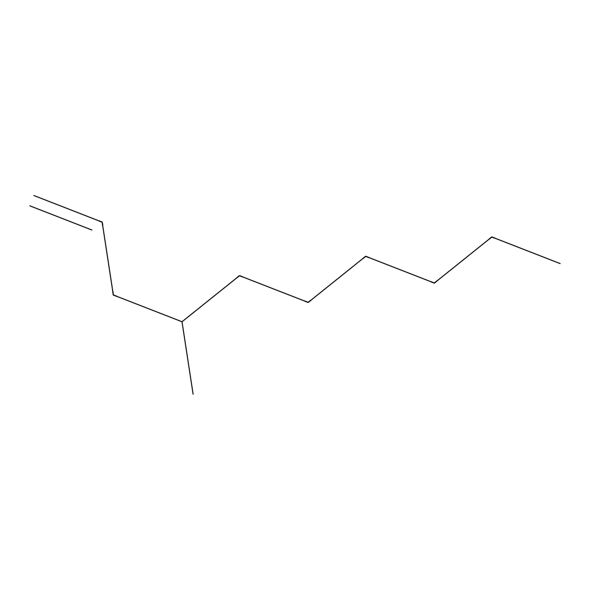 4-Methyl-1-decene molecular structure, CAS 13151-29-6