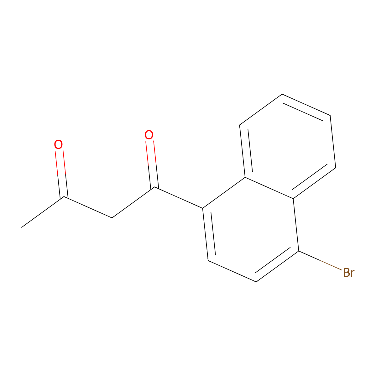 1-(4-Bromo-1-naphthalenyl)-1,3-butanedione molecular structure, CAS 131513-65-0