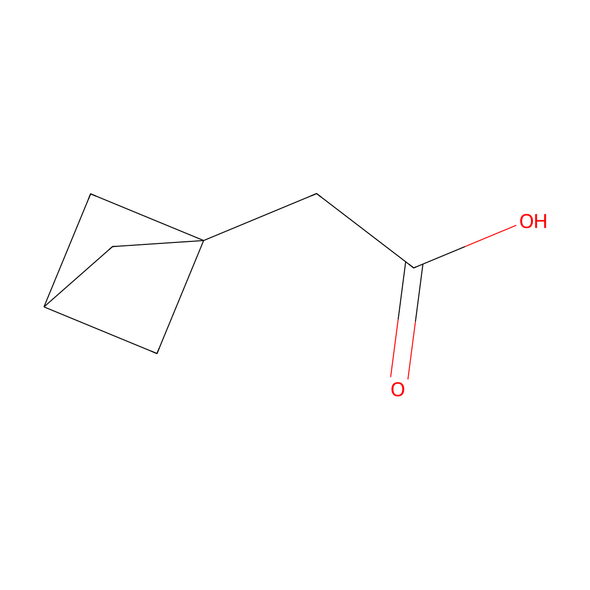 2-(Bicyclo(1.1.1)pentan-1-yl)acetic acid molecular structure, CAS 131515-31-6