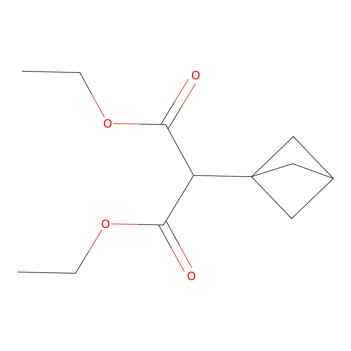 Propanedioic acid, 2-bicyclo(1.1.1)pent-1-yl-, 1,3-diethyl ester molecular structure, CAS 131515-32-7