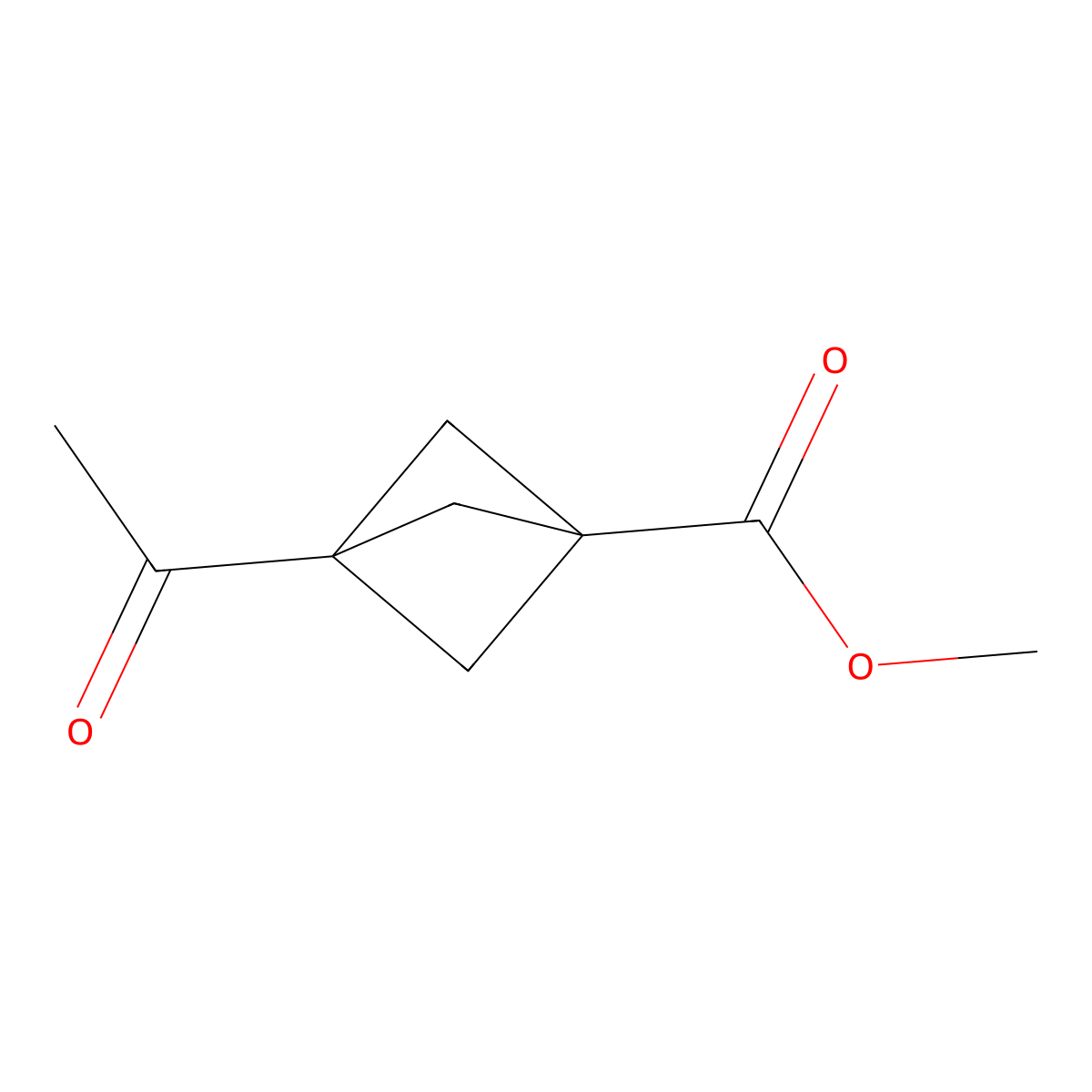 Methyl 3-acetylbicyclo[1.1.1]pentane-1-carboxylate molecular structure, CAS 131515-42-9