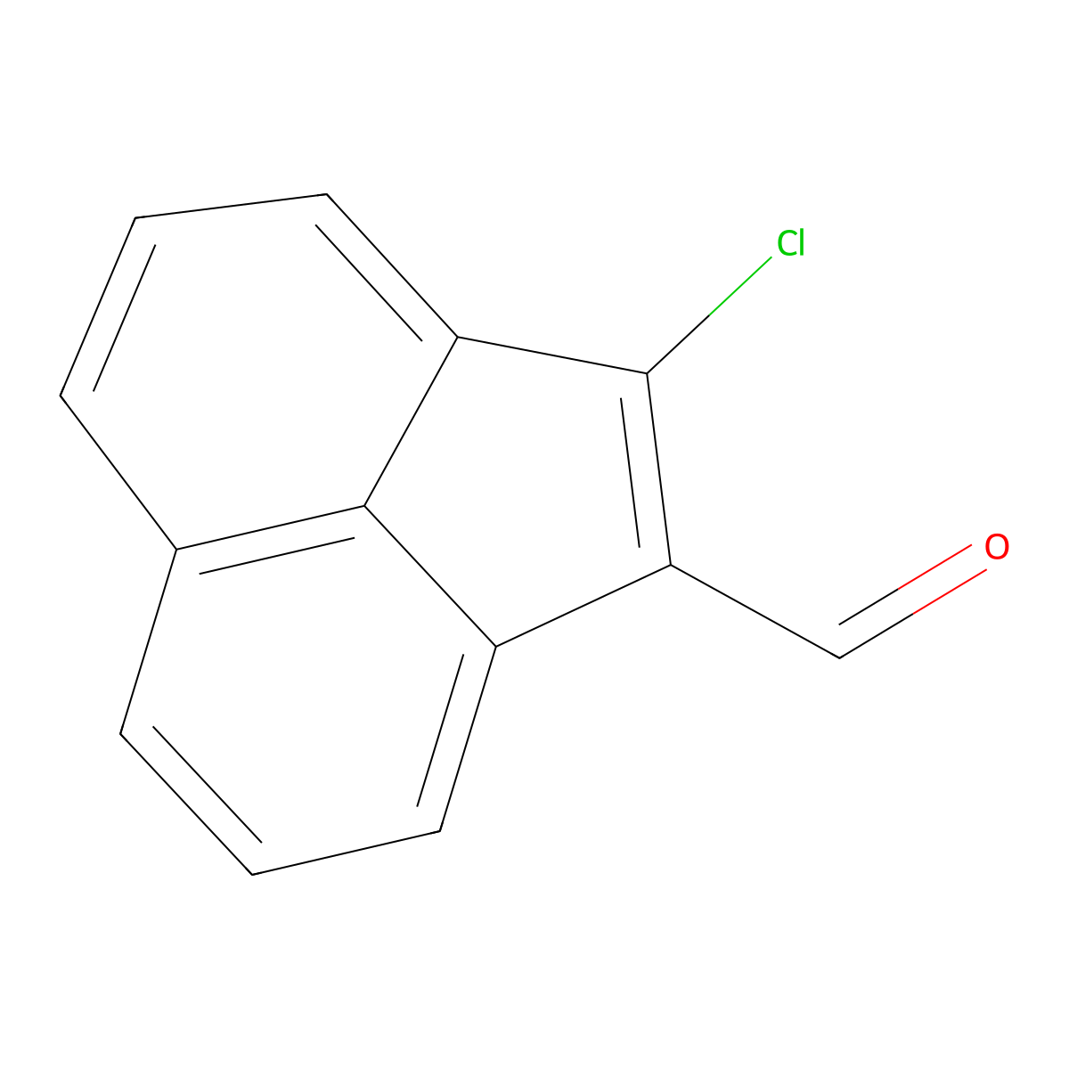 1-Acenaphthylenecarboxaldehyde, 2-chloro- molecular structure, CAS 13152-84-6