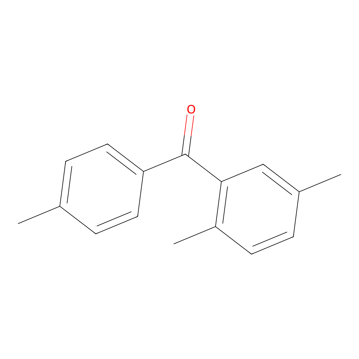 Methanone, (2,5-dimethylphenyl)(4-methylphenyl)- molecular structure, CAS 13152-96-0