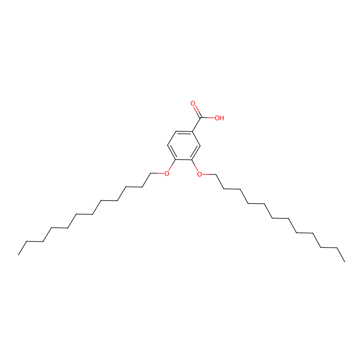 3,4-Didodecyloxybenzoic acid molecular structure, CAS 131525-58-1