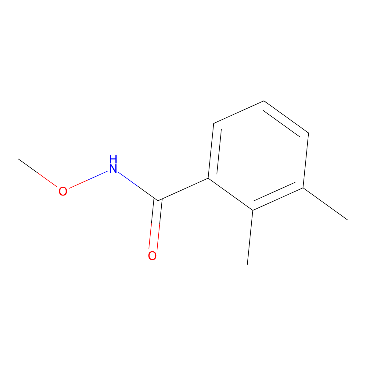 N-methoxy-2,3-dimethylbenzamide molecular structure, CAS 1315259-73-4
