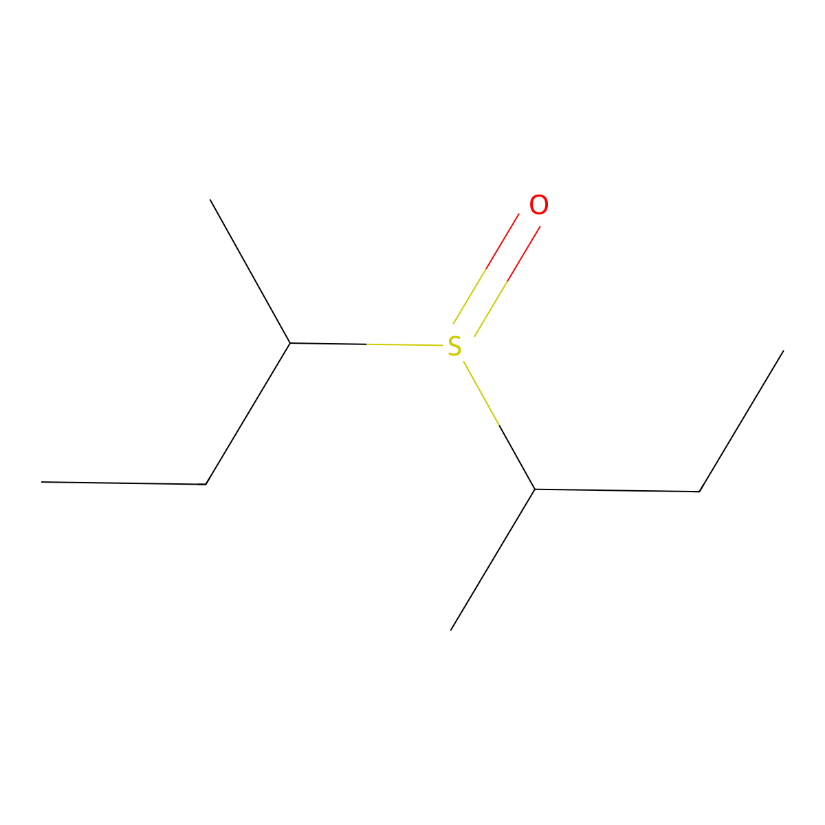 2-((1-Methylpropyl)sulfinyl)butane molecular structure, CAS 13153-06-5