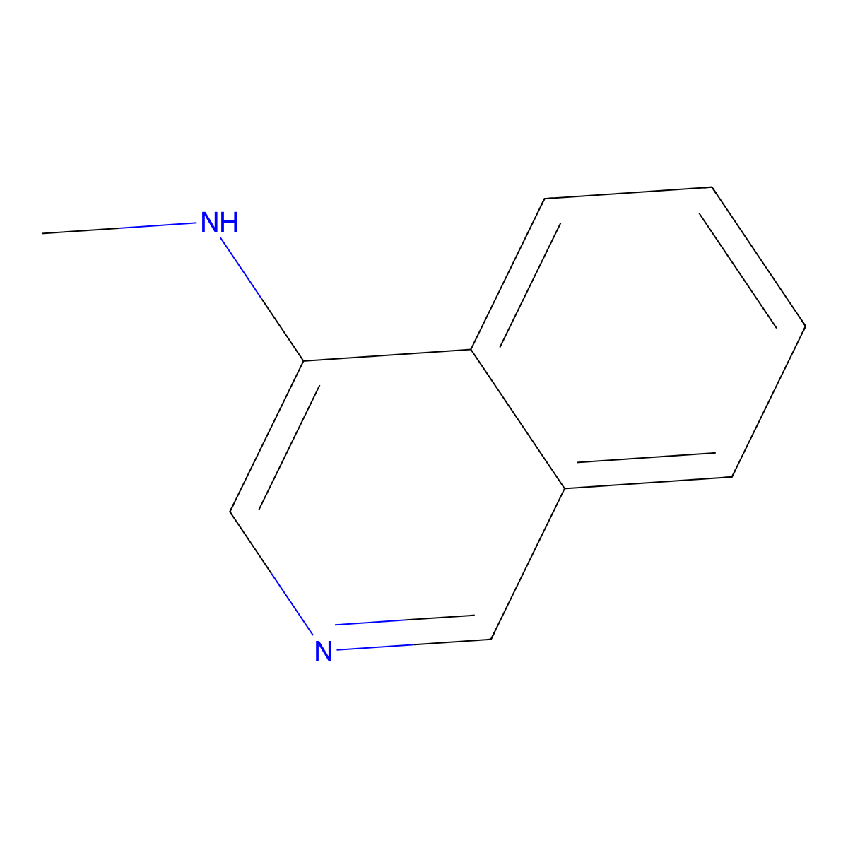 N-methylisoquinolin-4-amine molecular structure, CAS 1315303-80-0