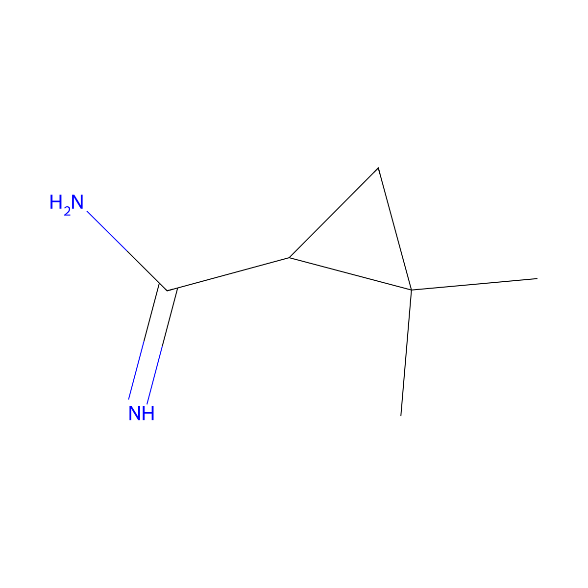 2,2-Dimethylcyclopropane-1-carboximidamide molecular structure, CAS 1315303-82-2