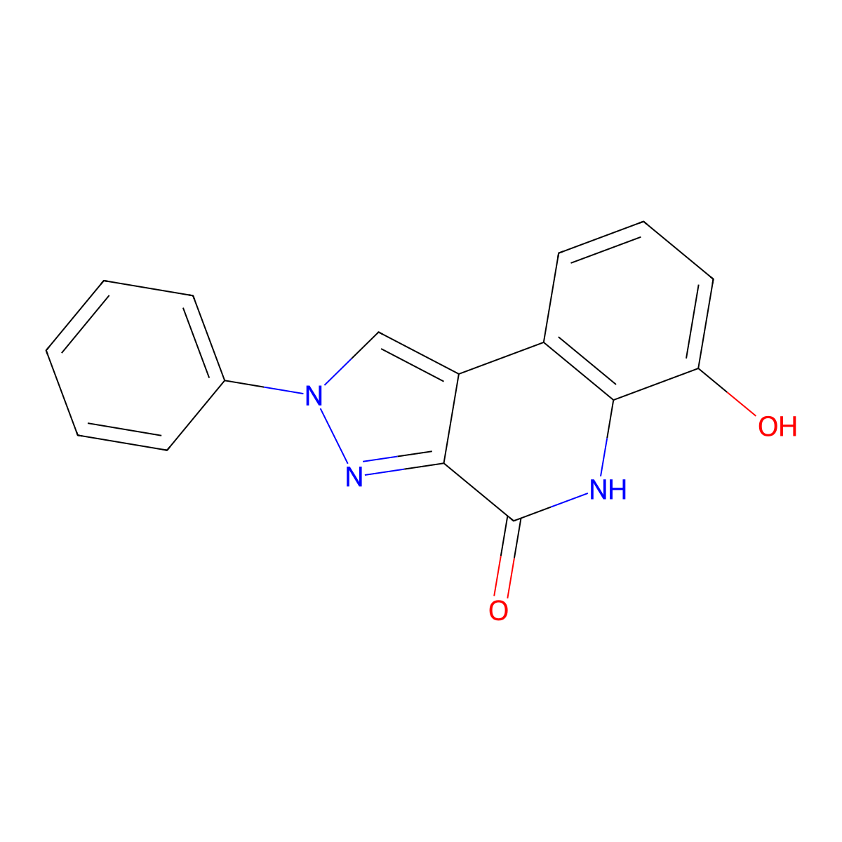 6-Hydroxy-2-phenyl-2H-pyrazolo[3,4-C]quinolin-4(5H)-one molecular structure, CAS 1315307-77-7