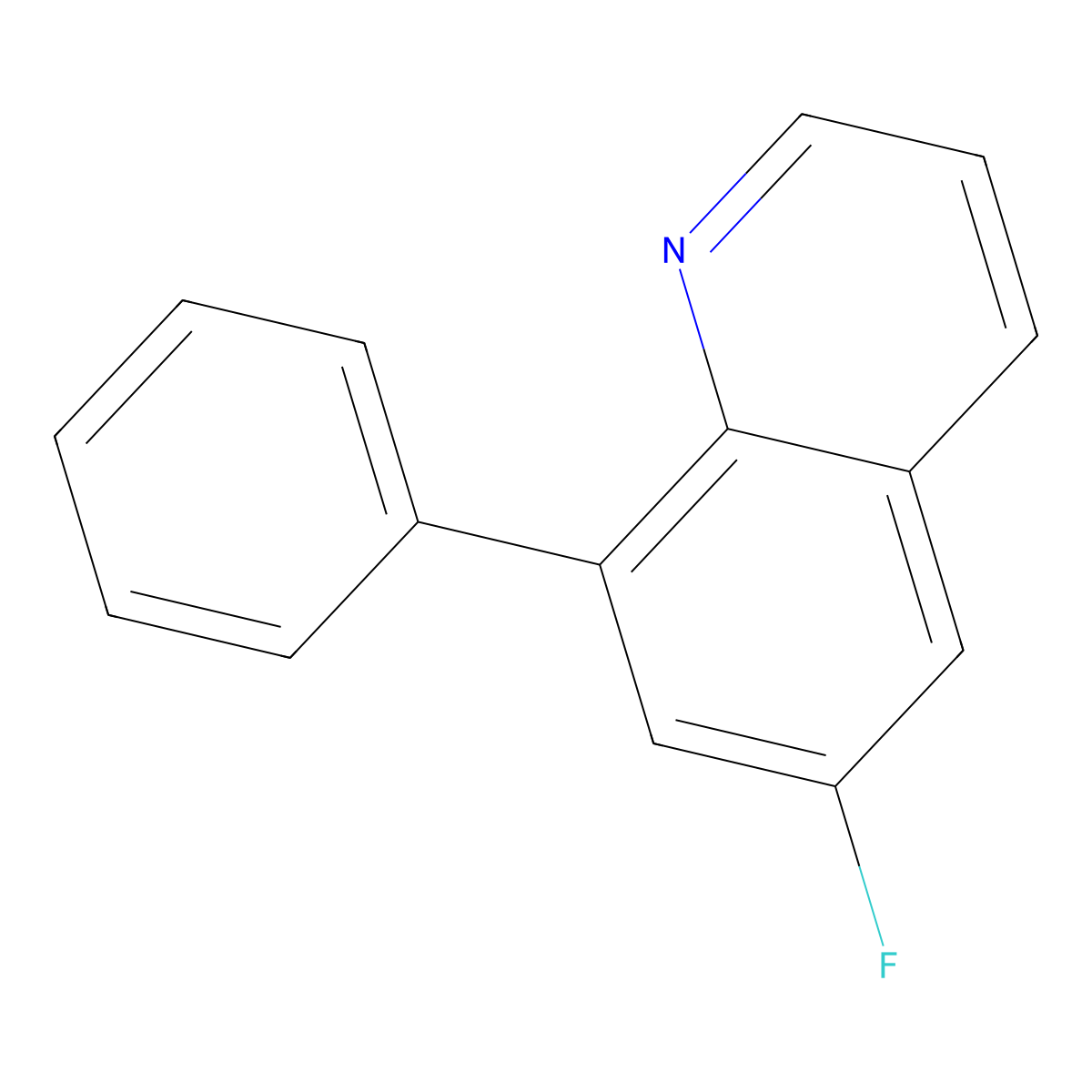 6-Fluoro-8-phenylquinoline molecular structure, CAS 1315322-76-9