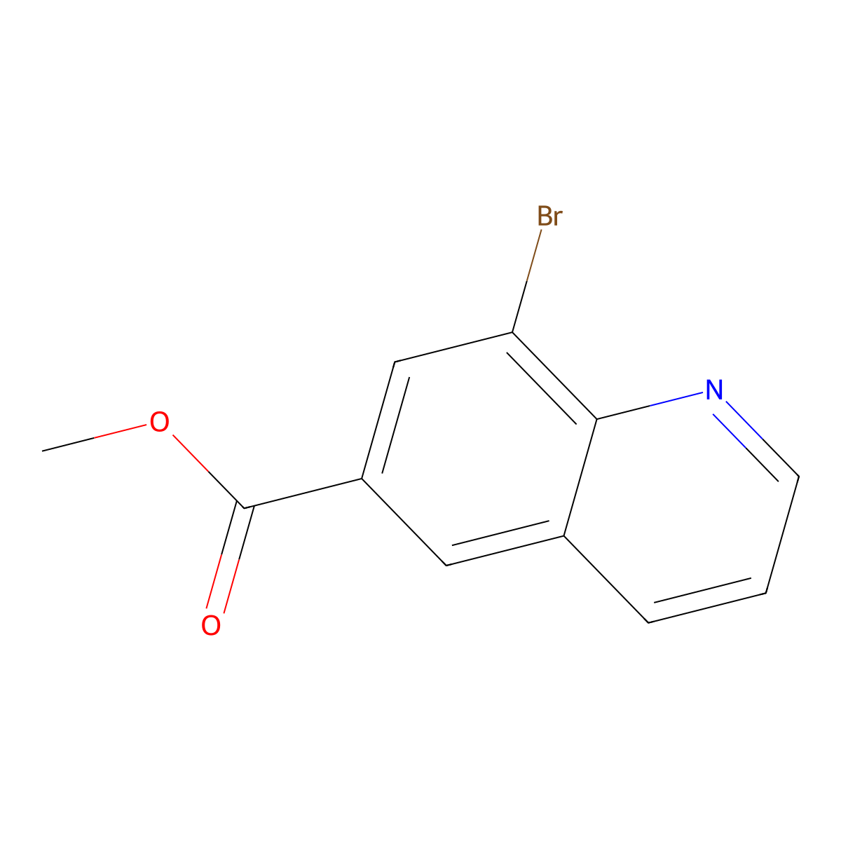 Methyl 8-bromoquinoline-6-carboxylate molecular structure, CAS 1315322-79-2