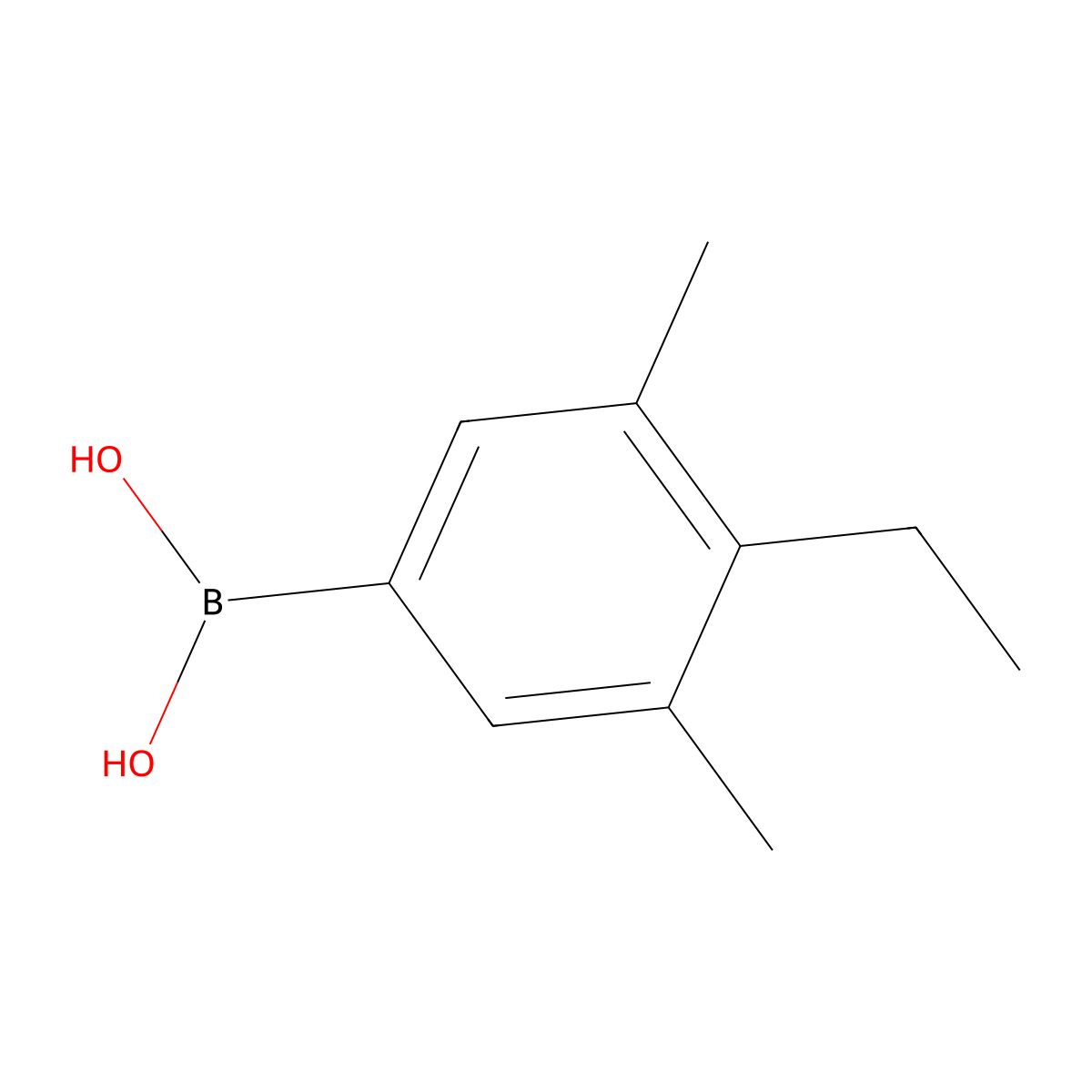 4-Ethyl-3,5-dimethylphenylboronic acid molecular structure, CAS 1315340-57-8