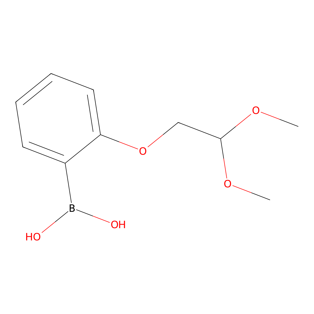 2-(2,2-Dimethoxyethoxy)phenylboronic acid molecular structure, CAS 1315341-81-1