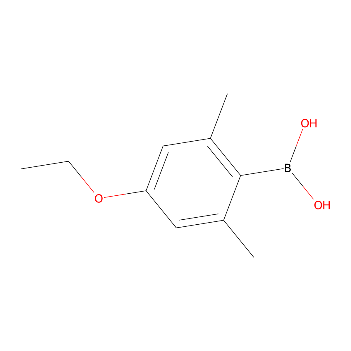 (4-Ethoxy-2,6-dimethylphenyl)boronic acid molecular structure, CAS 1315342-15-4