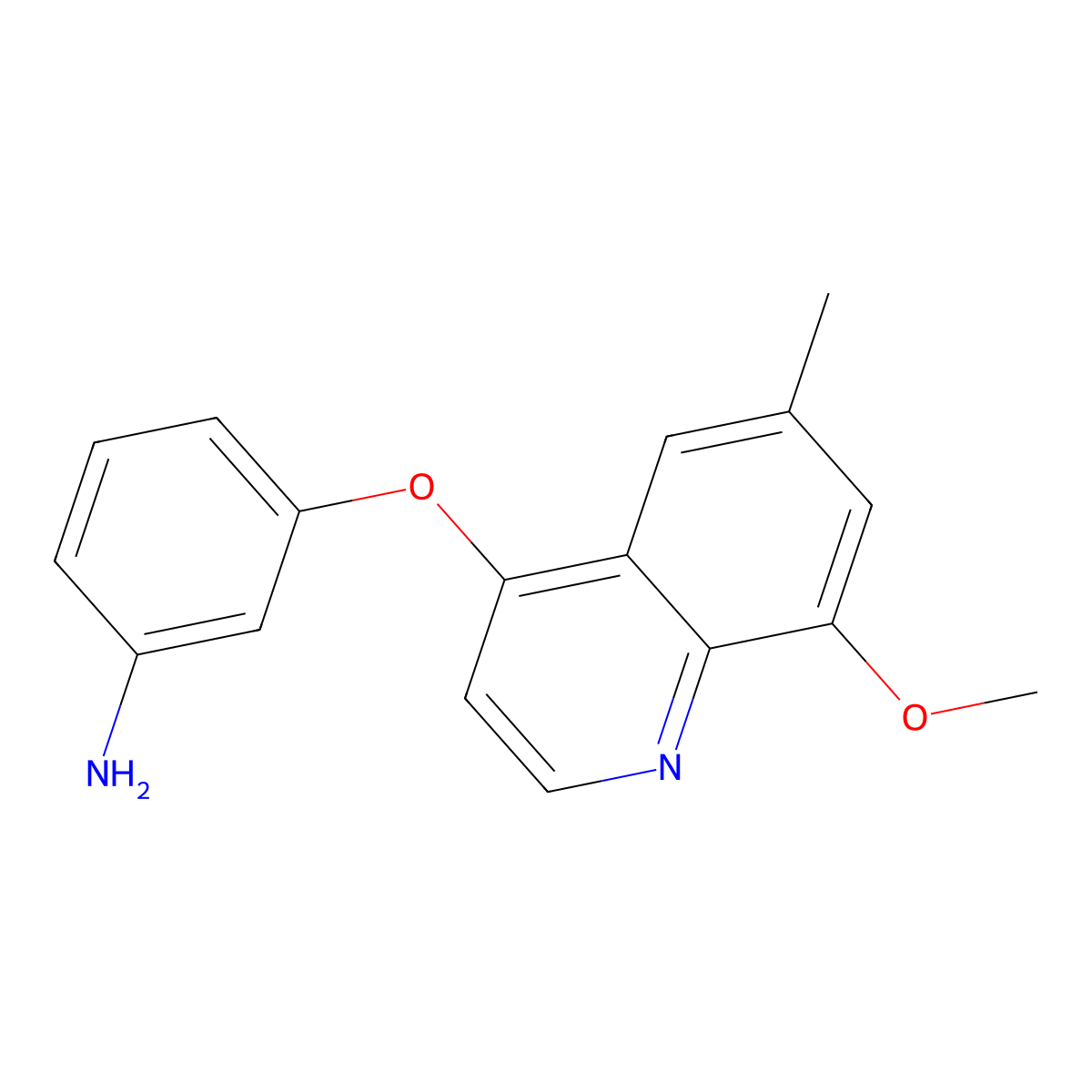 3-((8-Methoxy-6-methylquinolin-4-yl)oxy)aniline molecular structure, CAS 1315343-98-6