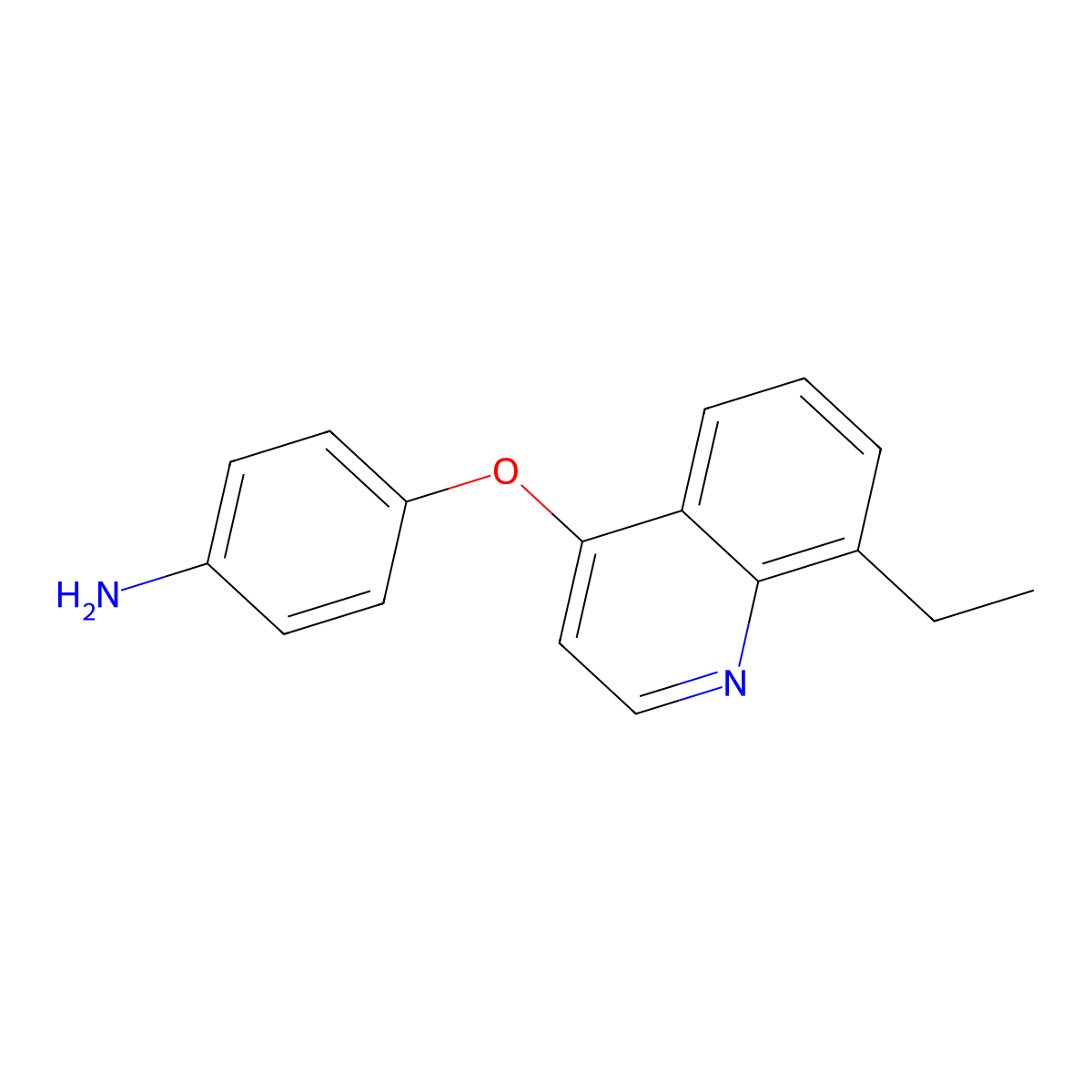 4-((8-Ethylquinolin-4-yl)oxy)aniline molecular structure, CAS 1315346-75-8