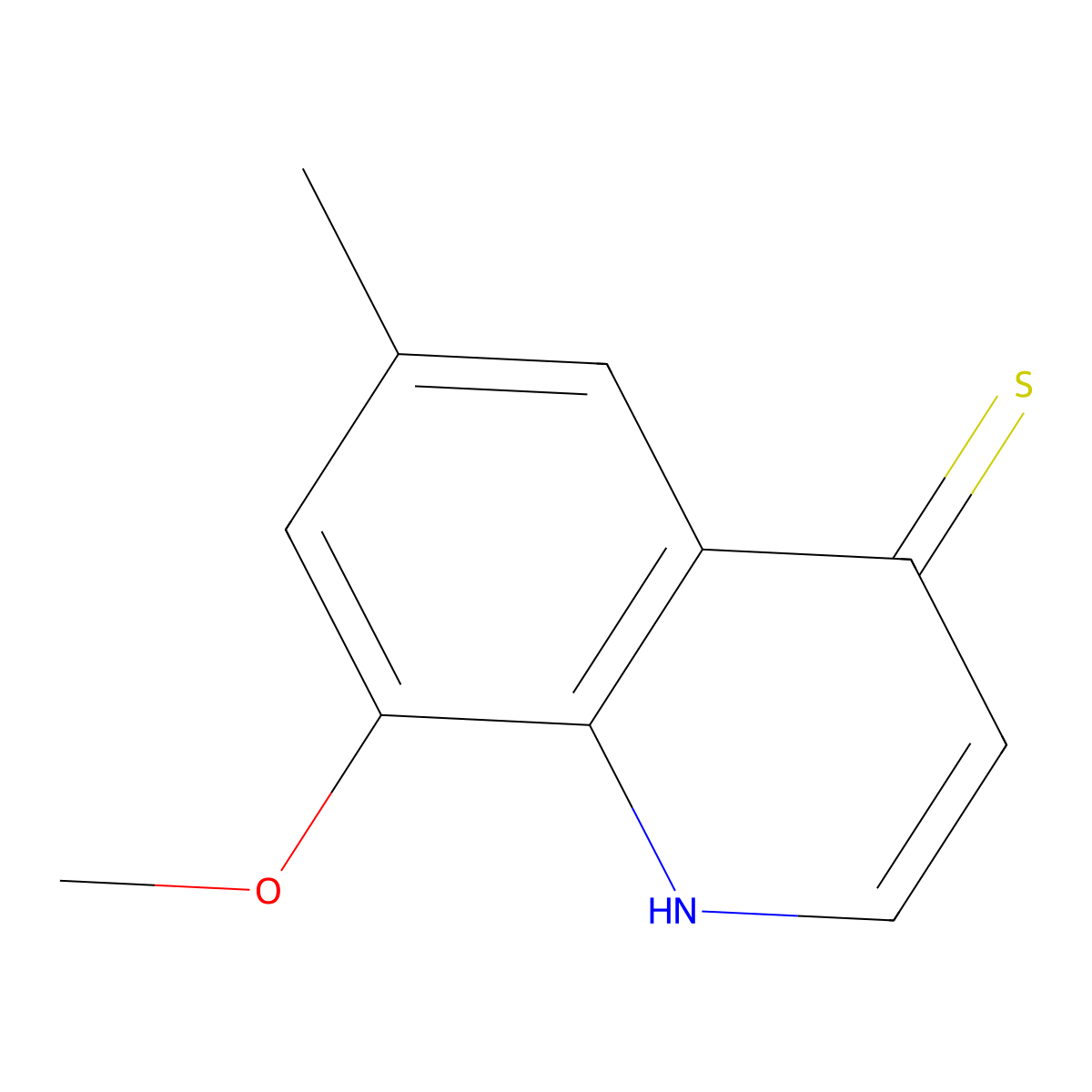 8-Methoxy-6-methylquinoline-4(1H)-thione molecular structure, CAS 1315347-13-7