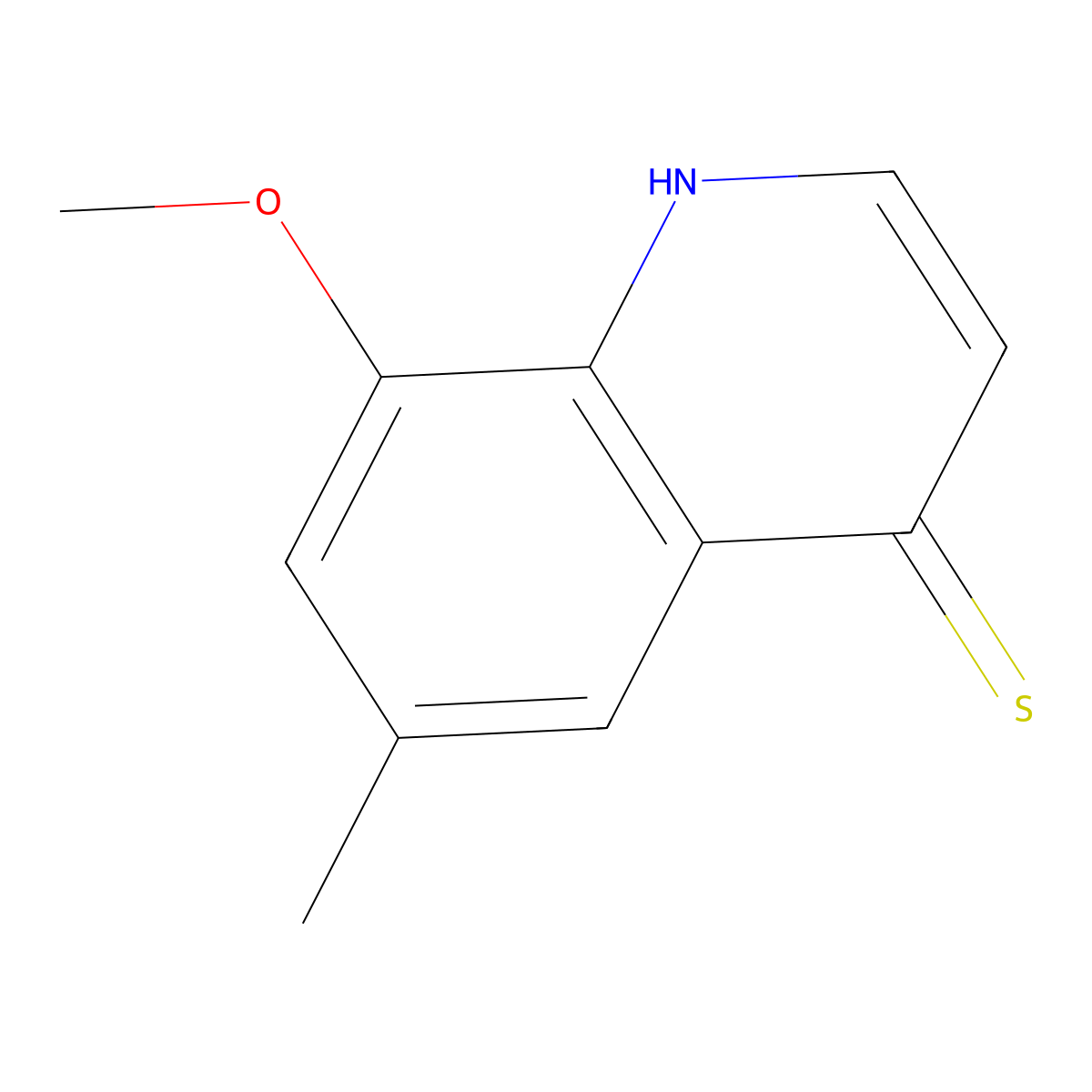 8-Methoxy-6-methylquinoline-4(1H)-thione molecular structure, CAS 1315347-13-7