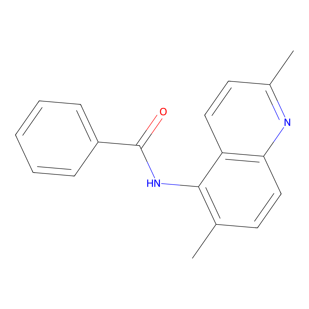 N-(2,6-dimethylquinolin-5-yl)benzamide molecular structure, CAS 1315348-02-7