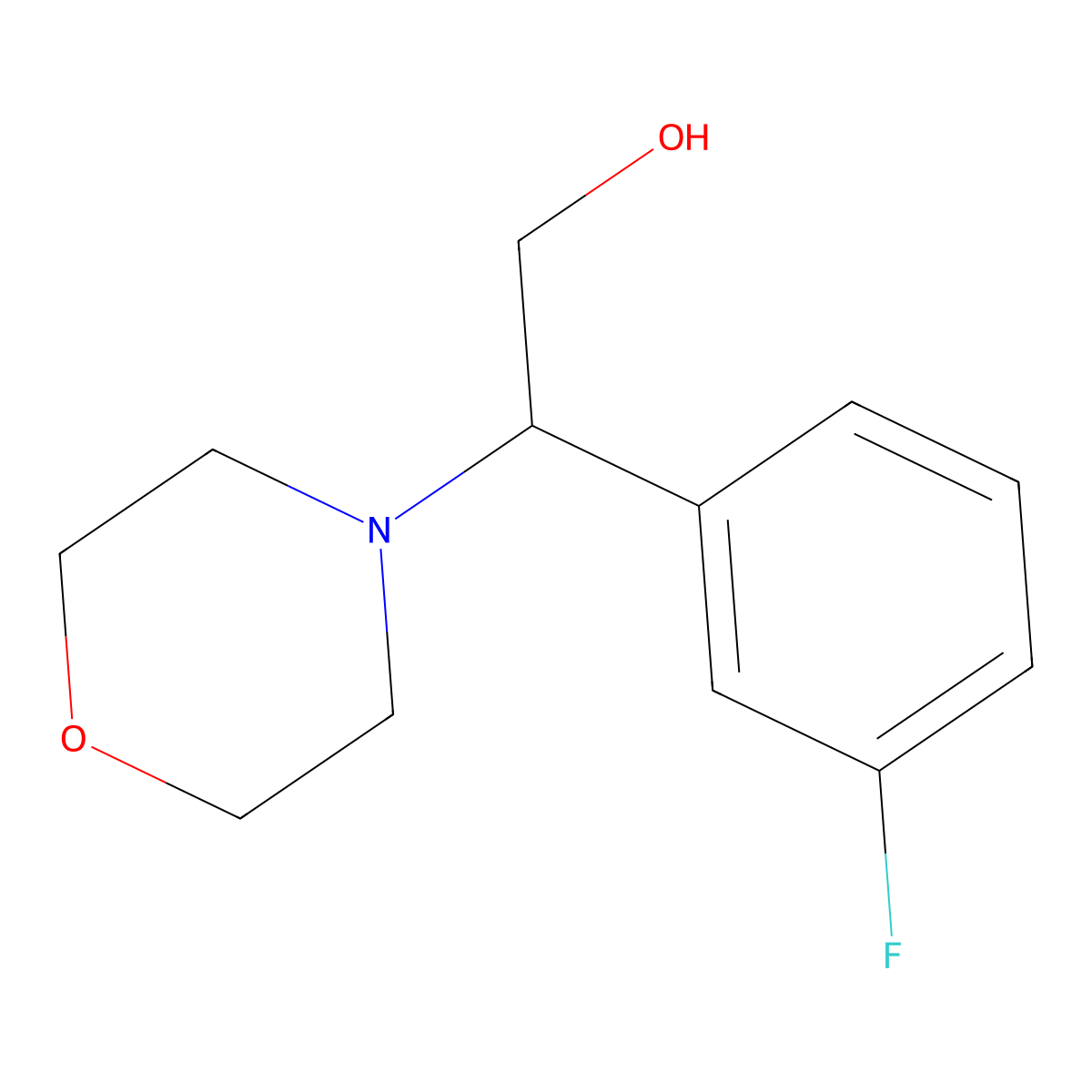 2-(3-Fluorophenyl)-2-morpholinoethanol molecular structure, CAS 1315348-05-0