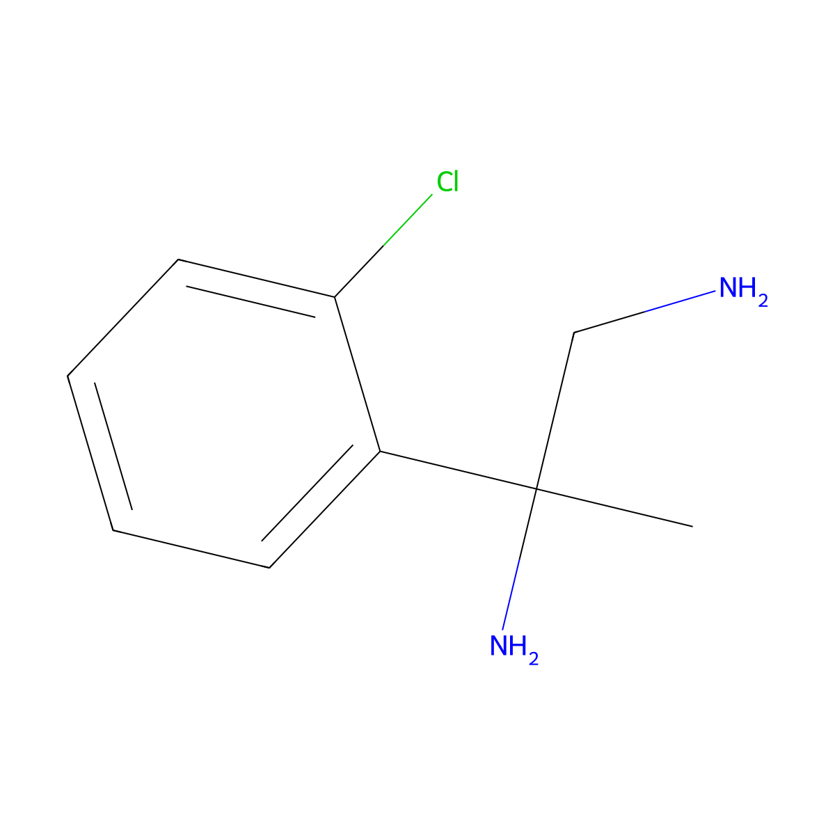2-(2-Chlorophenyl)propane-1,2-diamine molecular structure, CAS 1315349-20-2