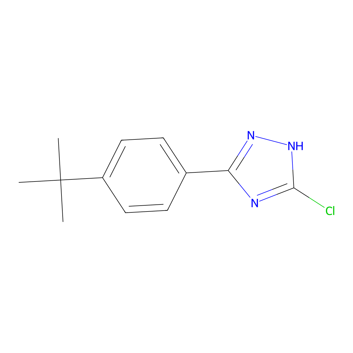 3-(4-(tert-Butyl)phenyl)-5-chloro-1H-1,2,4-triazole molecular structure, CAS 1315350-41-4
