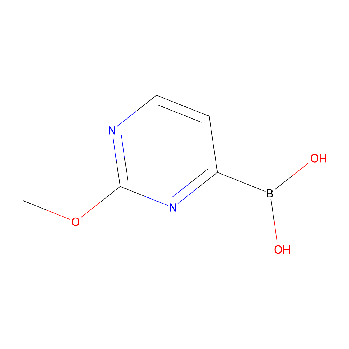 (2-Methoxypyrimidin-4-YL)boronic acid molecular structure, CAS 1315352-24-9