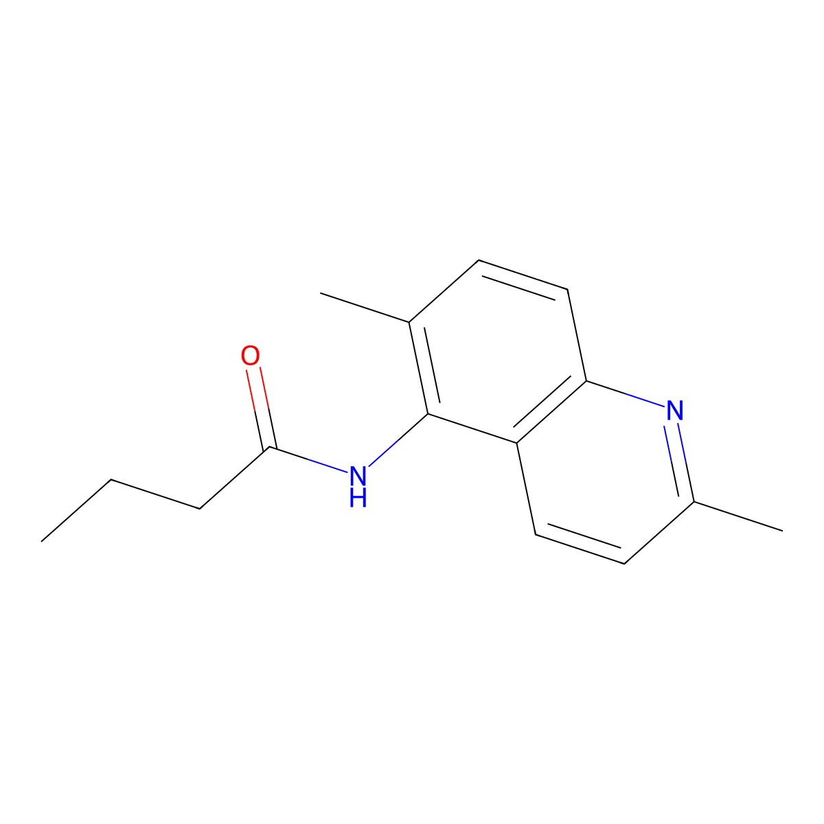N-(2,6-dimethylquinolin-5-yl)butanamide molecular structure, CAS 1315352-25-0