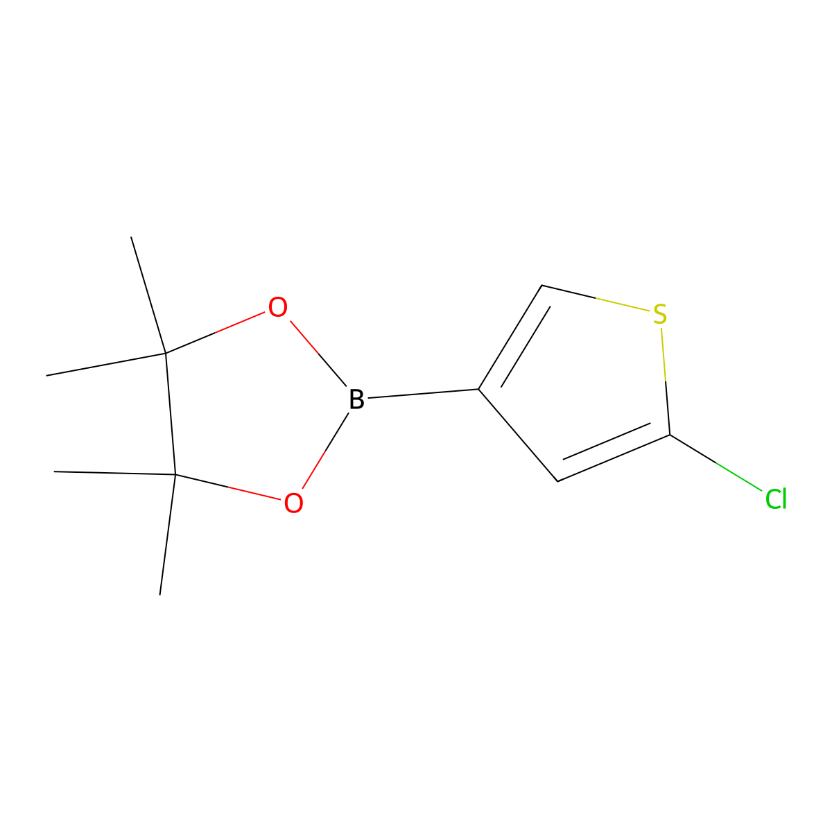 2-(5-Chlorothiophen-3-yl)-4,4,5,5-tetramethyl-1,3,2-dioxaborolane molecular structure, CAS 1315354-56-3