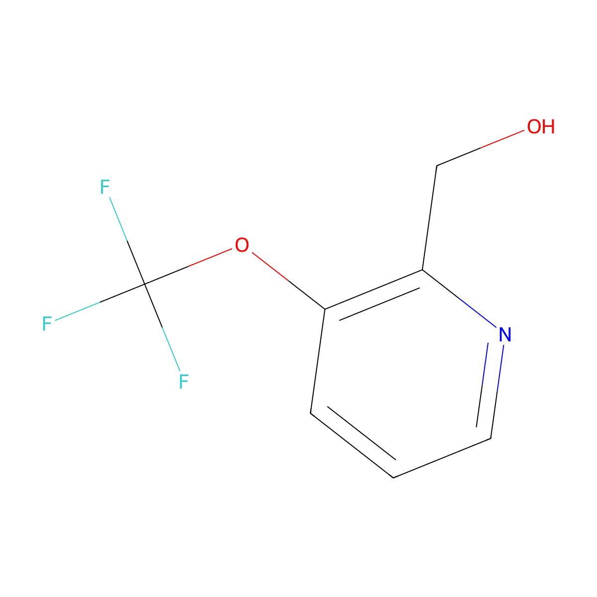 [3-(Trifluoromethoxy)-2-pyridyl]methanol molecular structure, CAS 1315360-02-1