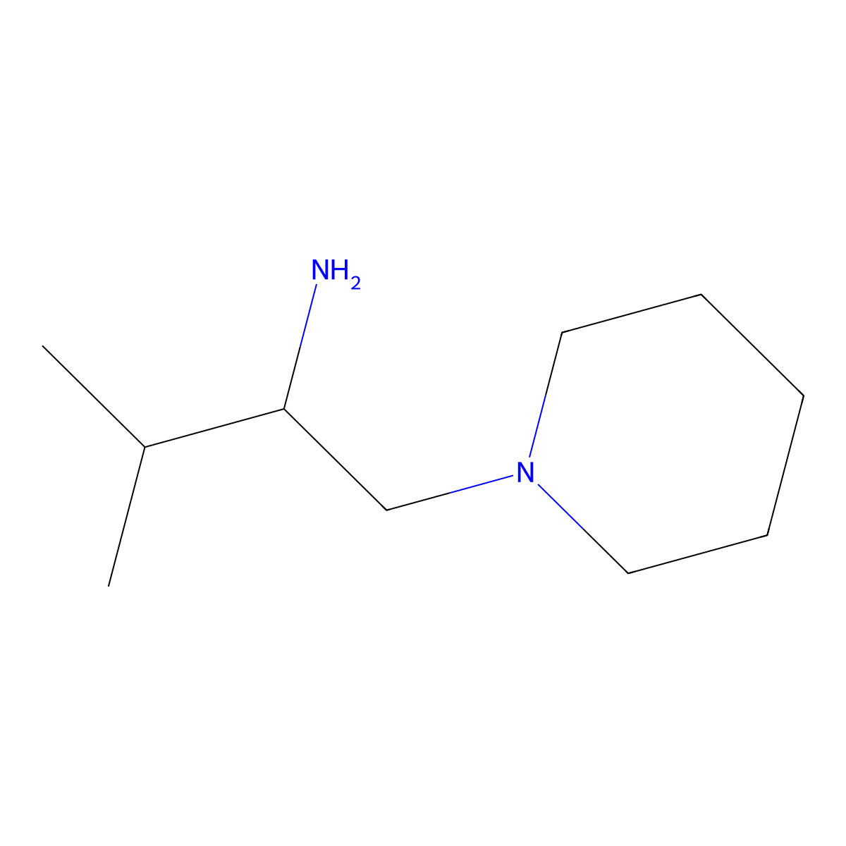 (R)-3-Methyl-1-(piperidin-1-yl)butan-2-amine molecular structure, CAS 1315360-79-2