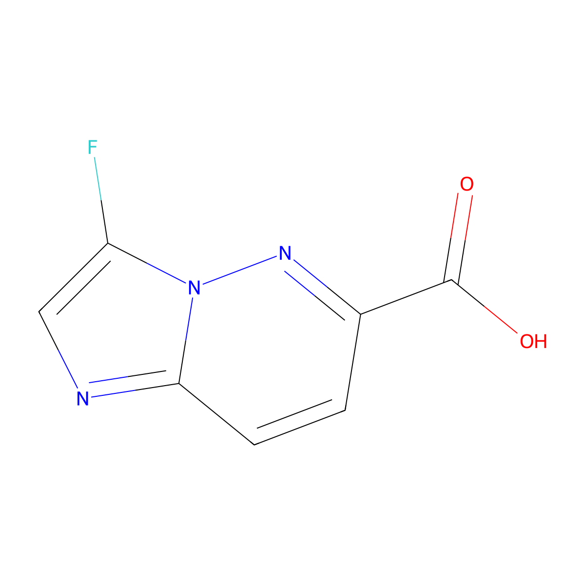 3-Fluoroimidazo[1,2-b]pyridazine-6-carboxylic acid molecular structure, CAS 1315360-95-2