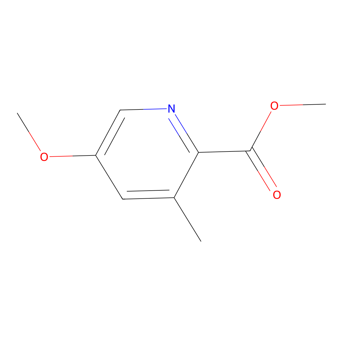 Methyl 5-methoxy-3-methylpicolinate molecular structure, CAS 1315361-13-7