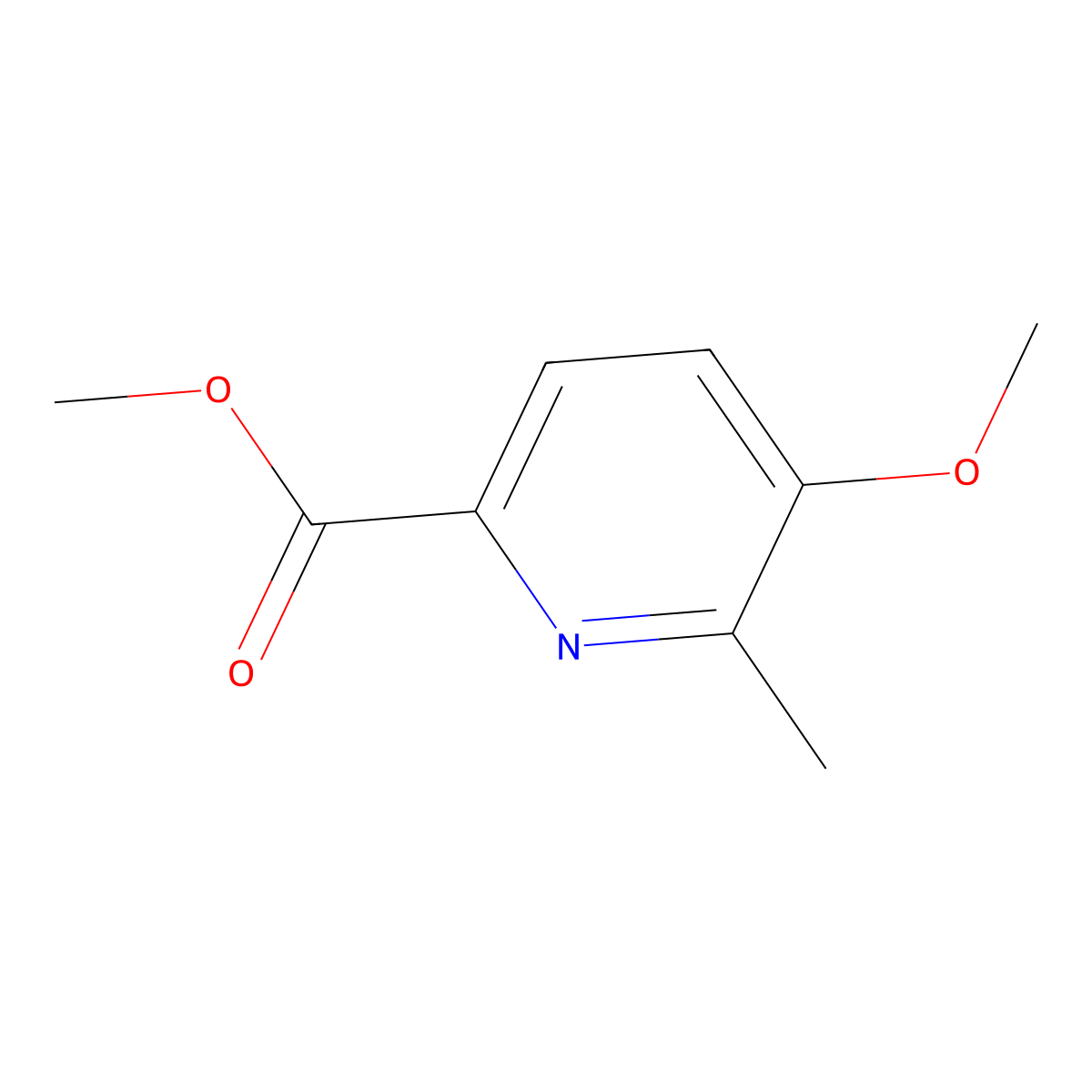 Methyl 5-methoxy-6-methylpicolinate molecular structure, CAS 1315361-24-0