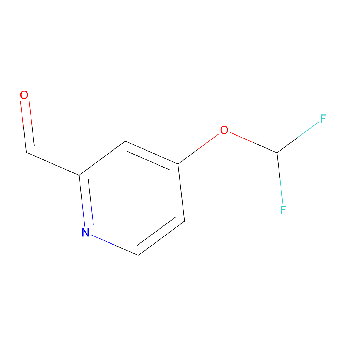 4-(Difluoromethoxy)picolinaldehyde molecular structure, CAS 1315361-42-2