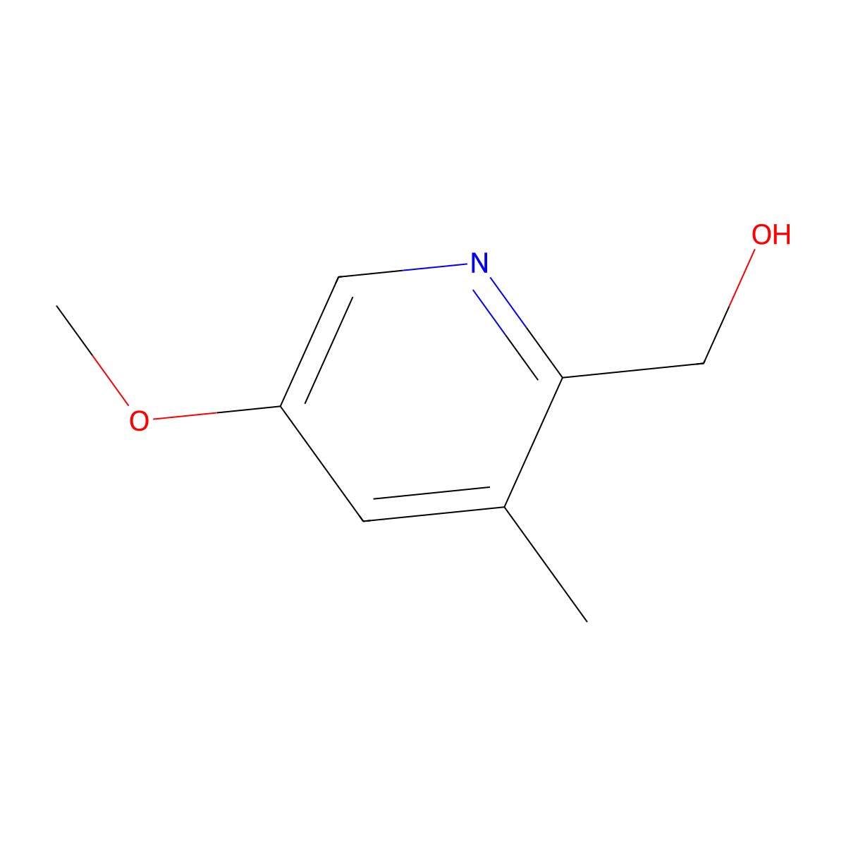 (5-Methoxy-3-methylpyridin-2-yl)methanol molecular structure, CAS 1315361-60-4