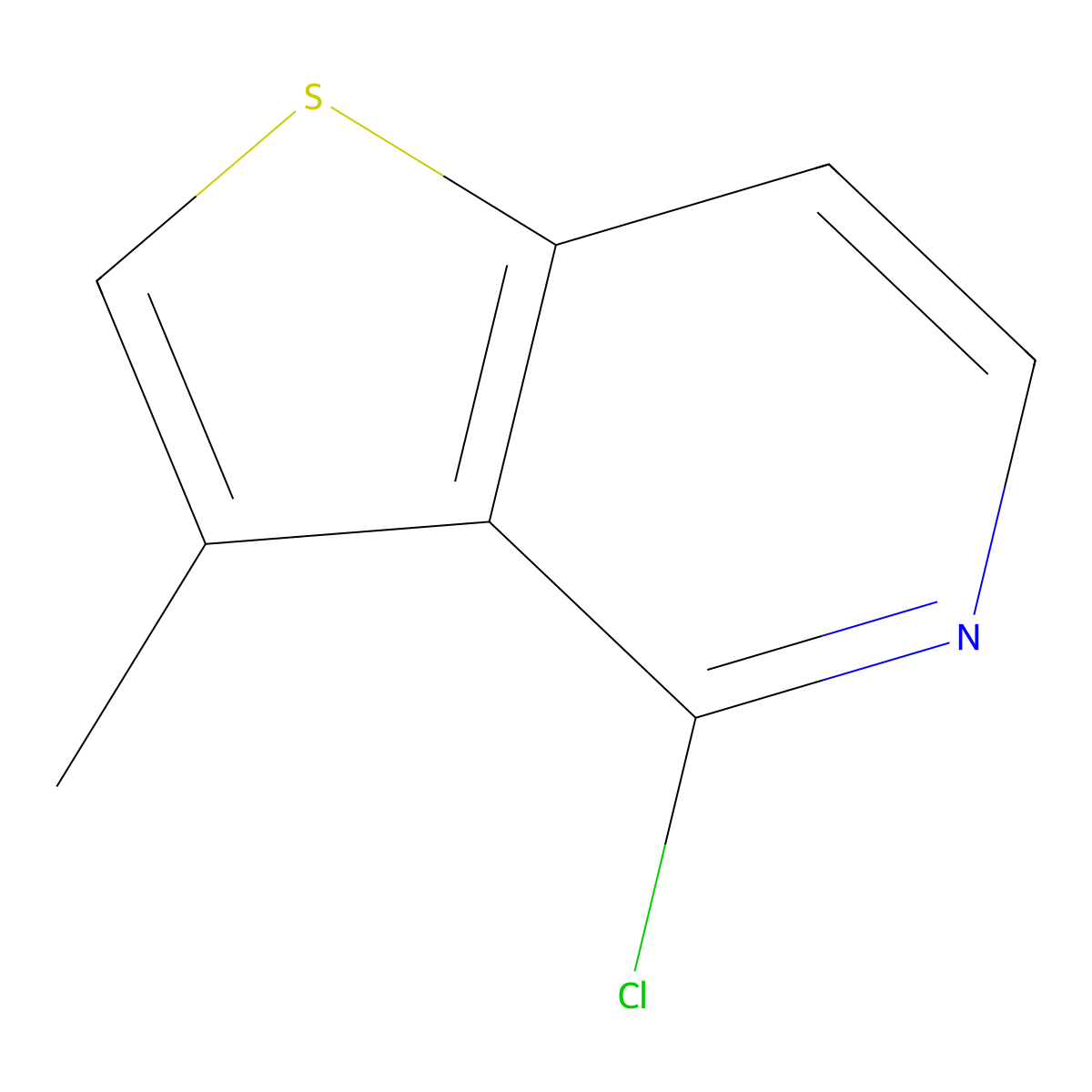 4-Chloro-3-methylthieno[3,2-c]pyridine molecular structure, CAS 1315362-03-8