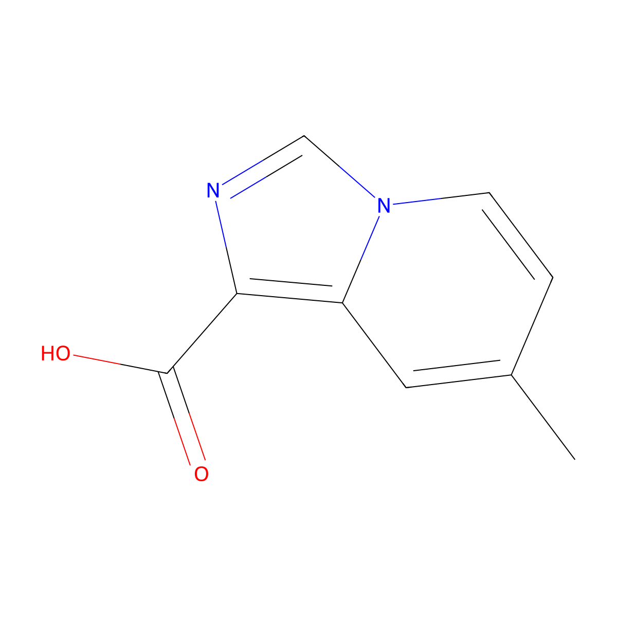 7-Methylimidazo[1,5-a]pyridine-1-carboxylic acid molecular structure, CAS 1315362-15-2